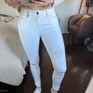 Nanamacs KanCan White Distressed Women's Jeans